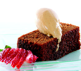 Warm Gingerbread and Pumpkin Molasses Ince Cream