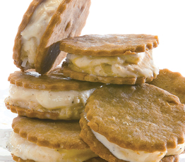 Coconut and Molasses Ice Cream Sandwiches