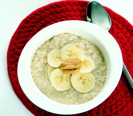 Banana and Peanut Butter Oatmeal