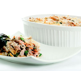 Sweet Potato and Spinach Tuna Casserole