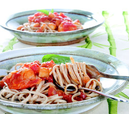 The Ledges Pasta with Shrimp and Scallops
