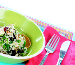 Orange-Flavoured Rice with Cranberries and Cashews