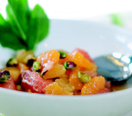 Citrus Fruit Salad with Pistachios and Honey