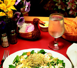 Spinach Salad with Cottage Dill Dressing