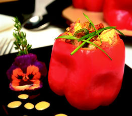 Marshlands Inn's Stuffed Red Peppers