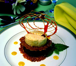 Peach and Chocoalte Parfait 