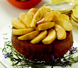 Gingerbread with Caramelized Apples