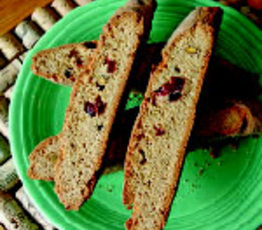Pistachio-Cranberry Biscotti