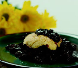 CafÃ© Blueberry Cobbler