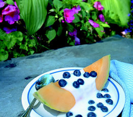Cantaloupe and Blueberry Wake-Up