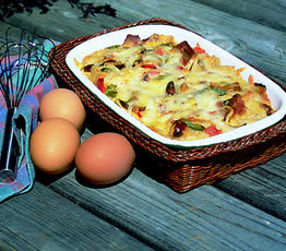 Cheese and Bacon Strata