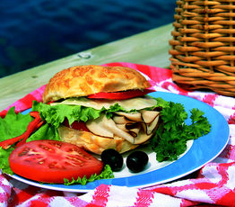 Black Forest Ham and Honey-Mustard Kaiser Rolls