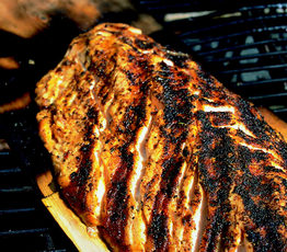 Cedar-Planked Salmon with Smoked Tomato Chutney