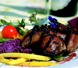 Champagne-Glazed Rock Cornish Game Hens