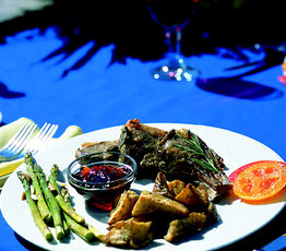 Grilled Lamb Chops with Red Currant Jelly