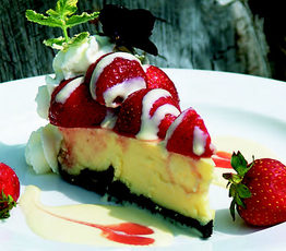 White Chocolate and Strawberry Cheesecake