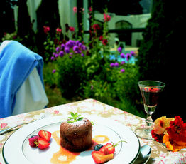 Chocolate and Blueberry Fondant 