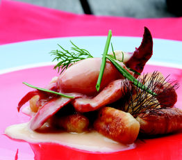 Lobster Gnudi with Beurre Fondue