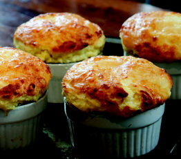 Corn Cob and Aged Cheddar Souffle