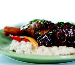 Glazed Lamb Shanks with Simply Perfect Risotto