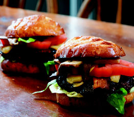 Montreal Bacon Cheeseburger on a Brioche Bun