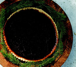 Maple Syrup Pie with Creme Fraiche