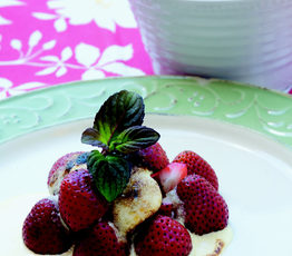 Field Strawberries with Ice Wine Sabayon