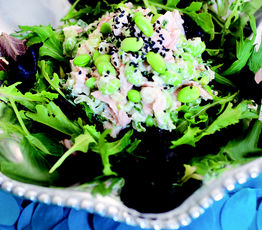 Japanese Style Salmon and Edamame Salad