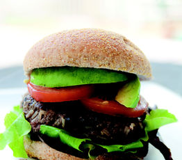 Barbecued Beef Sirloin and Black Bean Burgers