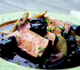 Roasted Pork Loin with Prune and Apple