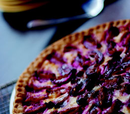 Plum Tartlet with Brown Sugar Ice Cream