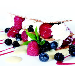 Wildberry Napoleon with White Chocolate Mouse