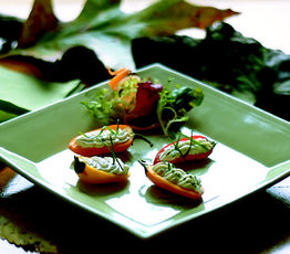 Minature Bell peppers with Herb Cream Cheese