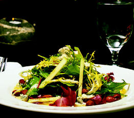 Salad or Organic Field Greens with Orange Shallot Vinaigrette