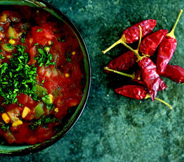 Red and Green Tomato Salsa