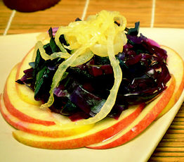 Braised Reg Cabbage with Apples and Onions