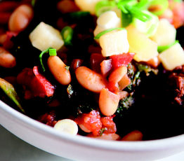 Chorizo Sausage with White Beans and Kale