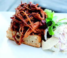 Barbecued Pulled Pork Sarnie with Apple & Fennel