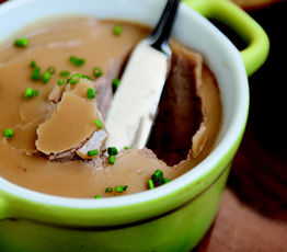 Chicken-liver Pate with Grilled Garlic Bread and Onion Balsamic Jam