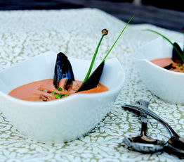 Lobster Bisque with Mussels
