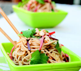 Thai Noodle Salad with Peanut Dressing