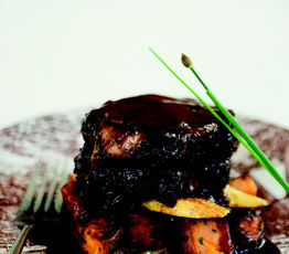Chestnut-glazed Lamb Shoulder with Sweet Potato Hash