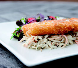 Potato-crusted Cod Fillets with Celeriac Remoulade 