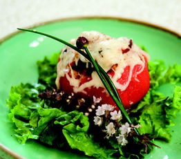 Panzanella "Tuscan Bread Salad" Stuffed Tomatoes