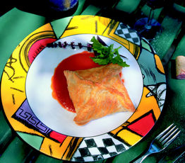 Spinach, Cheese and Mushroom Feuilletage