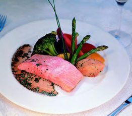 Chili and Ginger Salmon Fillets with Citrus Coriander Maple Glaze