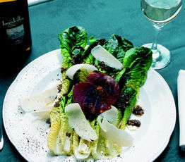 Hearts of Romaine with Caramelized Onion Vinaigrette