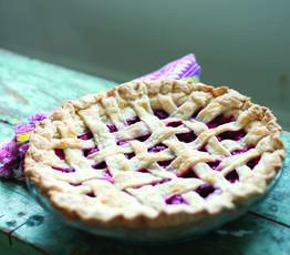 Cranberry (or Foxberry) Lattice Pie