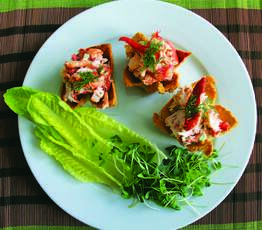 Lobster Salad in Toast Cups