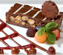 Chocolate Caramel Hazelnut Tart